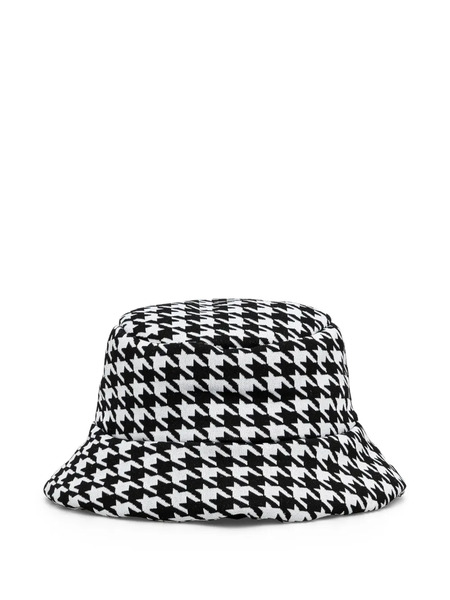  Newland Houndstooth Bucket Hat - Black 