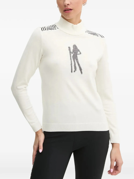  Newland Patterned Graphic Sweater - Neutrals 