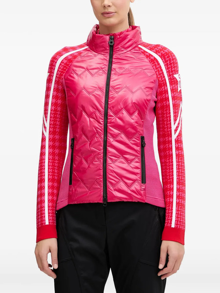  Newland Quilted Stripe Performance Jacket - Pink 