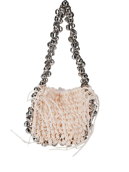 Niccolò Pasqualetti Bell Embellished Mini Bag - Neutrals 