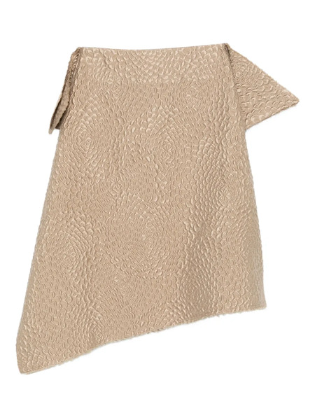  Niccolò Pasqualetti Collage Asymmetric Midi Skirt - Neutrals 