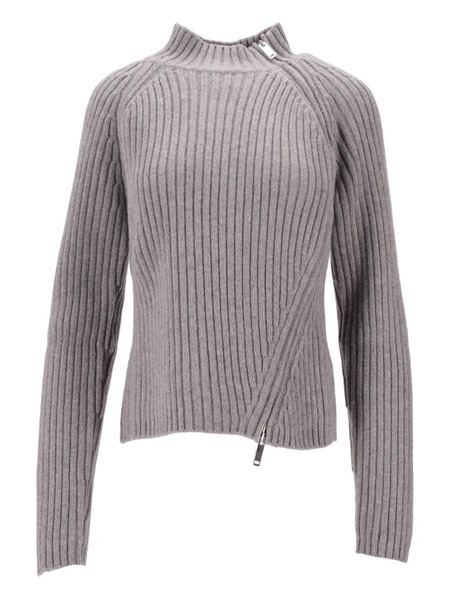  Niccolò Pasqualetti Corazza Zip-detail Sweater - Grey 