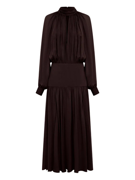  Nicholas Aneta Pleated Dress - Brown 