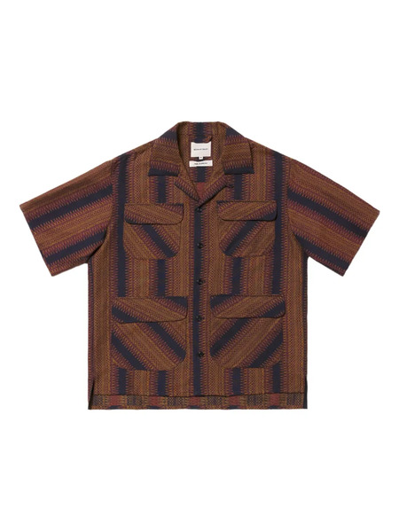  Nicholas Daley Striped Shirt - Brown 