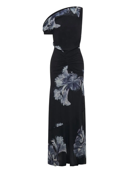  Nicholas Elza One-shoulder Floral Maxi Dress - Blue 