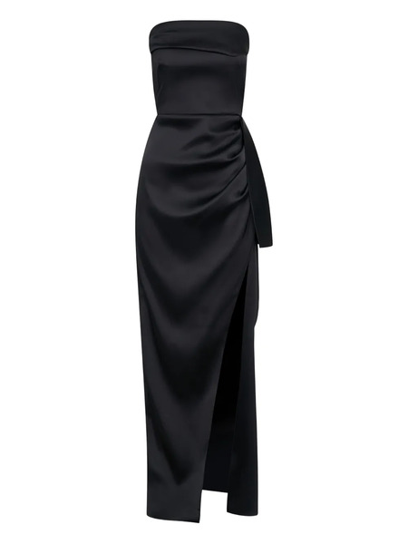  Nicholas Erelyn Strapless Draped Maxi Dress - Black 