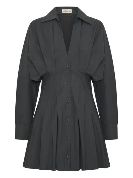  Nicholas Fabienne Pleated Mini Dress - Grey 