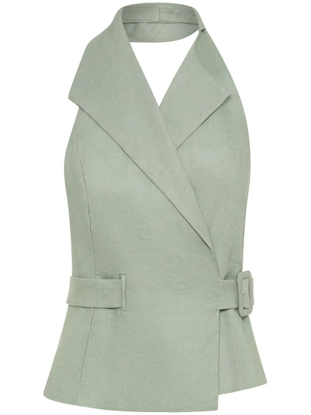  Nicholas Isabeau Halterneck Top - Green 