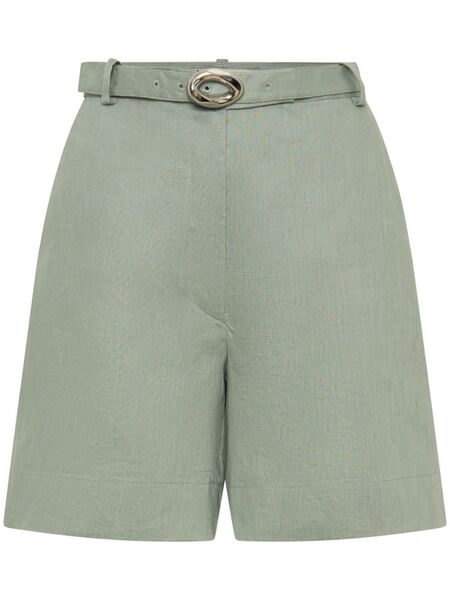  Nicholas Lavinia Linen Shorts - Green 