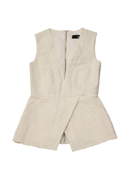  Nicholas Peplum Top - Neutrals 