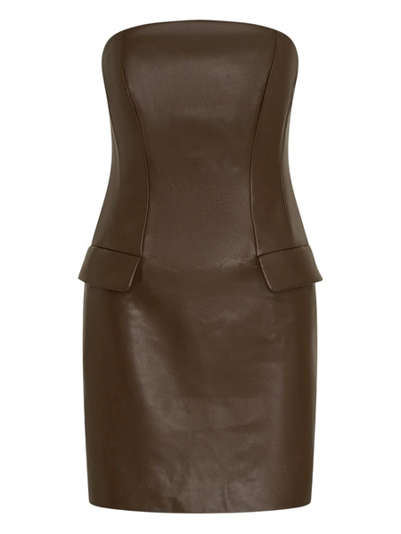  Nicholas Rina Pocket Mini Dress - Brown 