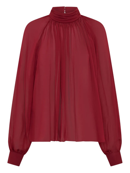  Nicholas Solene High-neck Long-sleeves Top - Red 