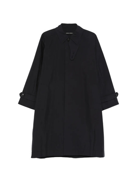 Nicholson & Nicholson Buttoned Trench Coat - Blue 