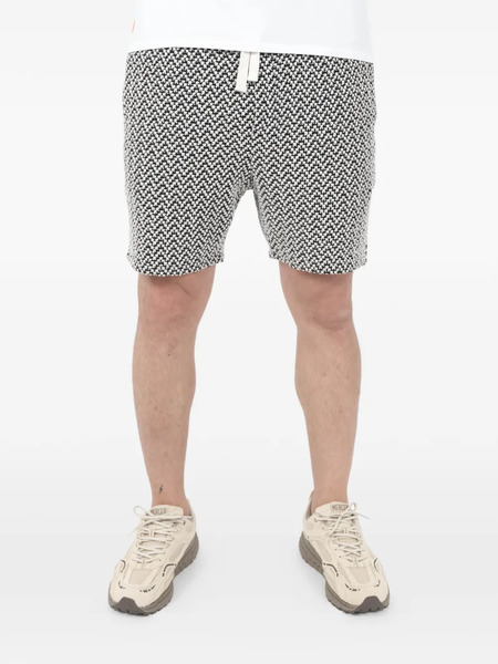  Nikben Patterned Deck Shorts - Black 