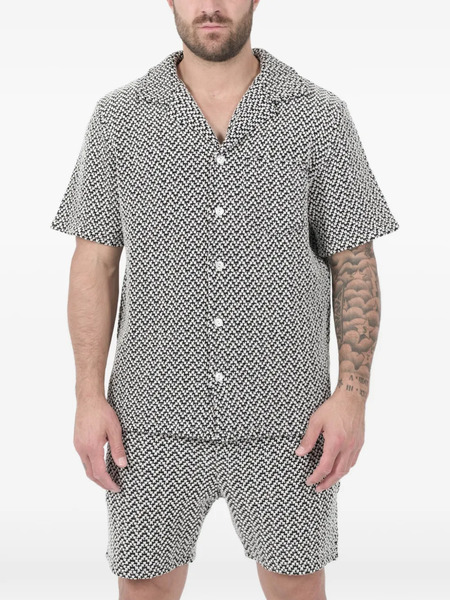  Nikben Patterned Short-sleeve Shirt - Black 
