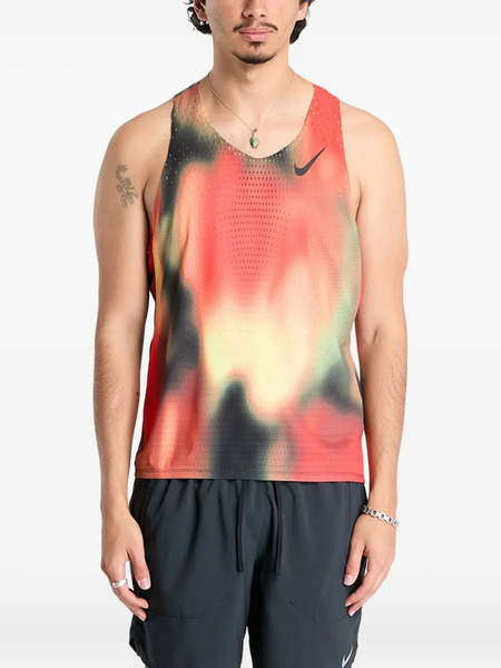  Nike Aeroswift Elite Entry Running Tank Top - Red 