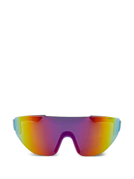  Nike Biker-frame Mirrored Sunglasses - Blue 