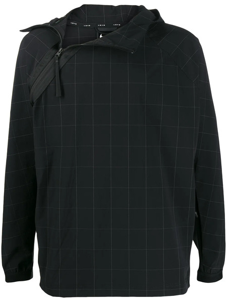  Nike Checked Pullover Jacket - Black 