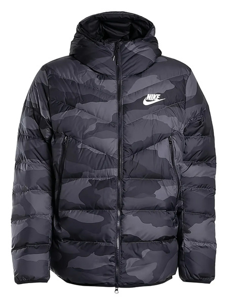  Nike Down-fill Camouflage Puffer Jacket - Black 