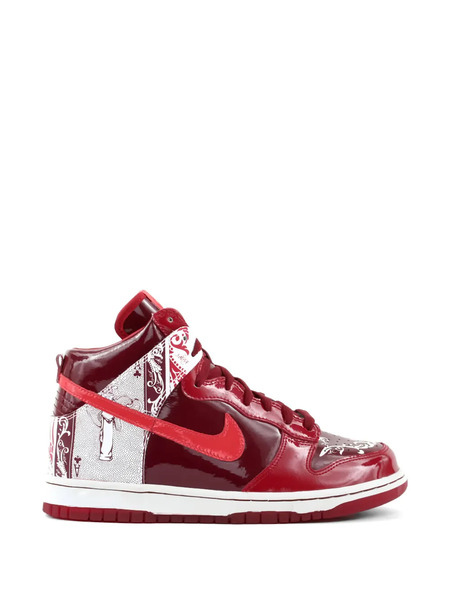  Nike Dunk High Premium Sneakers - Red 
