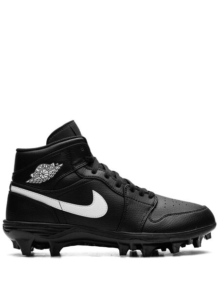  Nike Jordan 1 Mid black/white Cleats 