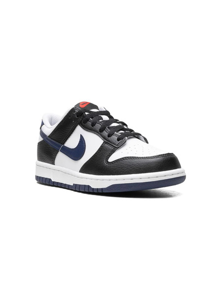  Nike Kids Dunk Low black/white/university Red/midnight Navy Sneakers 