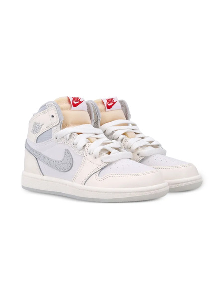  Nike Kids Jordan 1 Retro High Og V2 Sneakers - Neutrals 