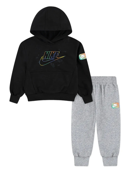  Nike Kids Logo-patch Tracksuit Set - Grey 