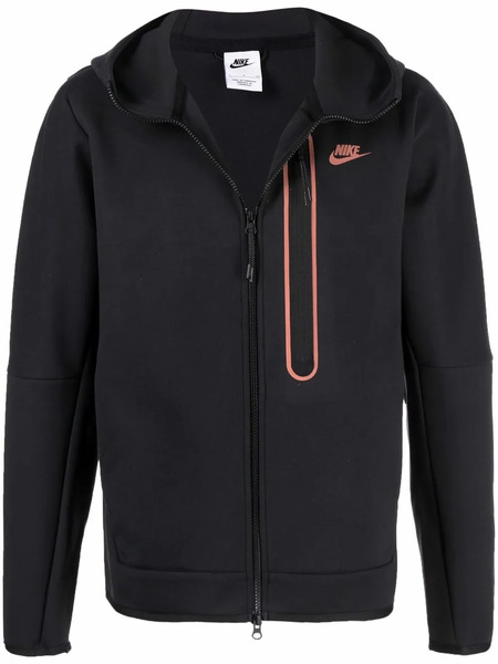  Nike Logo-print Zip Up Jacket - Black 