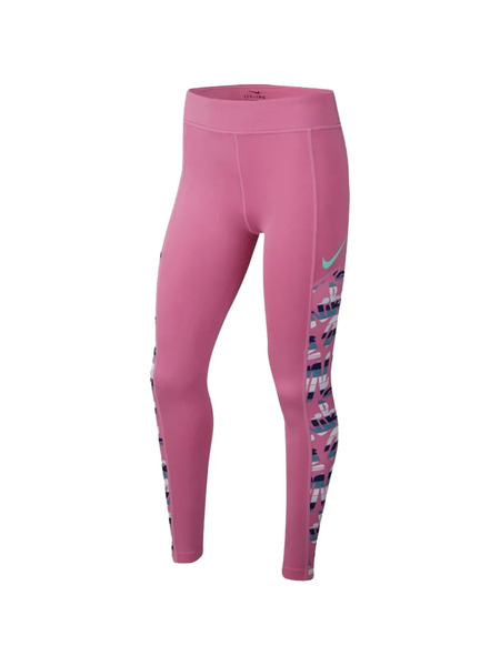  Nike Patterned Training Tights - Pink 