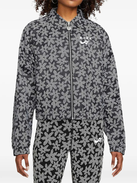  Nike Printed Woven Jacket - Black 