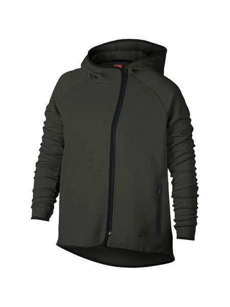  Nike Tech Fleece Oversized Zip-up Cape Hoodie - Green 