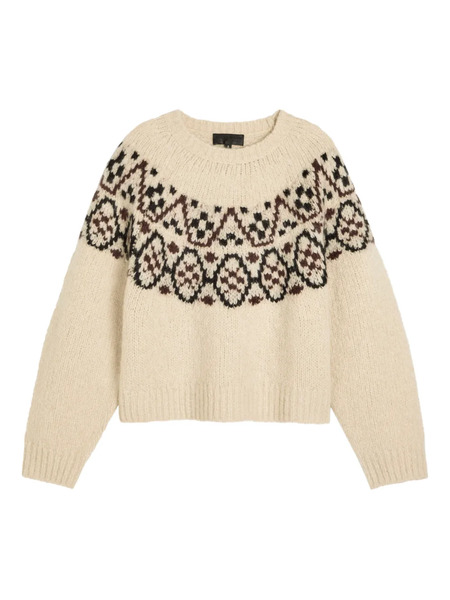  Nili Lotan Chrissy Long-sleeve Sweater - Neutrals 