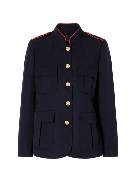  Nili Lotan Front Flap-pocket Jacket - Blue 