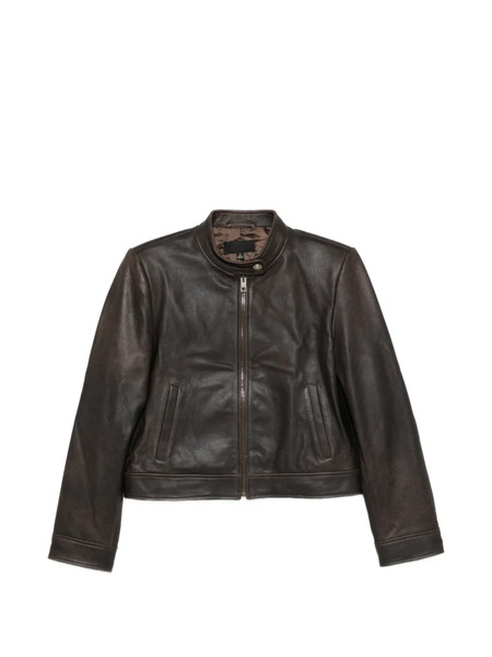  Nili Lotan Leather Jacket - Brown 