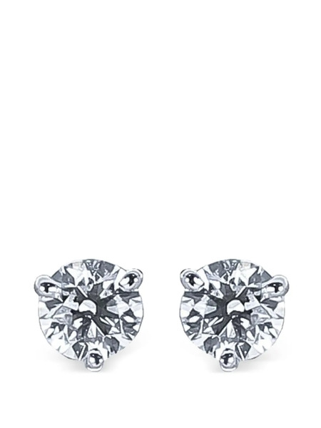  Nimo With Love Solitaire Diamond Stud Earrings - Silver 