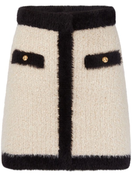  Nina Ricci Tweed Mini Skirt - Neutrals 