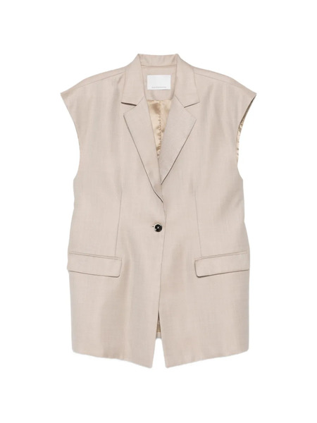  Nine In The Morning Taylor Sleeveless Button Waistcoat - Neutrals 