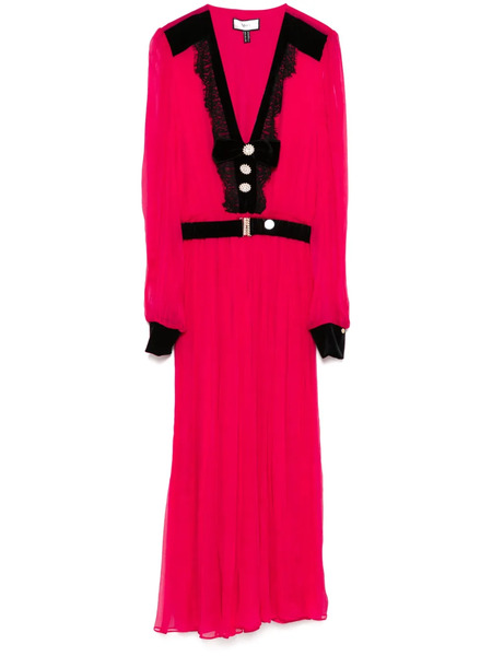  Nissa Belted Midi Dress - Pink 