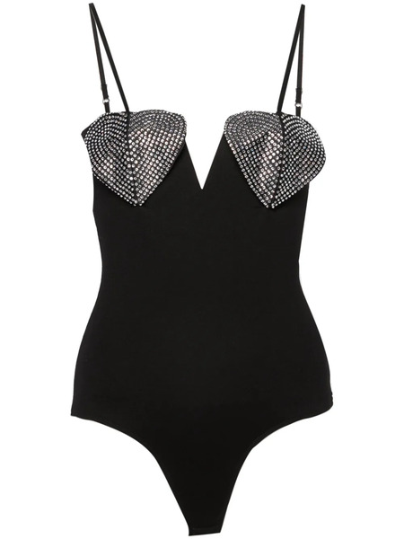 Nissa Crystal-embellished Bodysuit - Black 