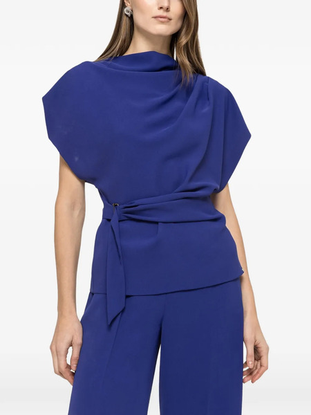  Nissa Draped Top - Blue 
