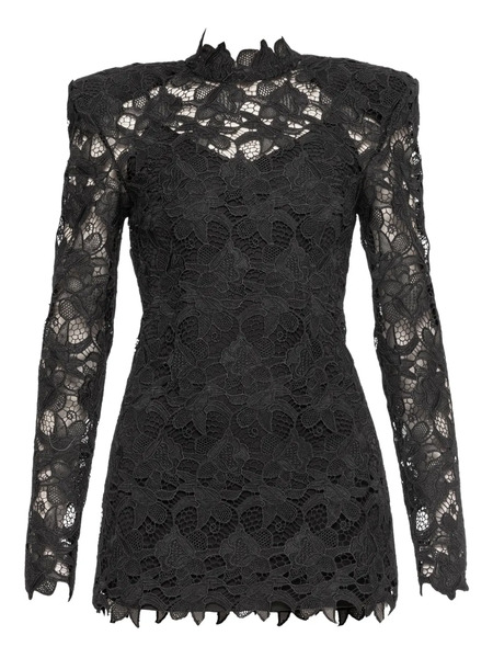  Nissa Lace Mini Dress - Black 