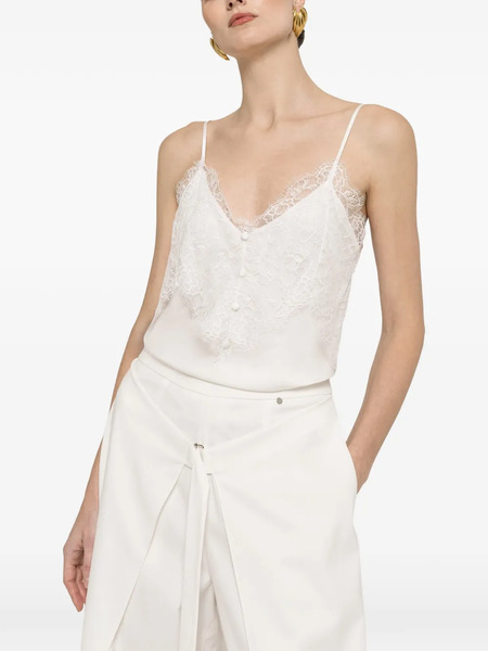  Nissa Lace Panel Blouse - White 