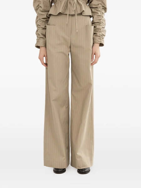  Nissa Pinstripe Trousers - Neutrals 