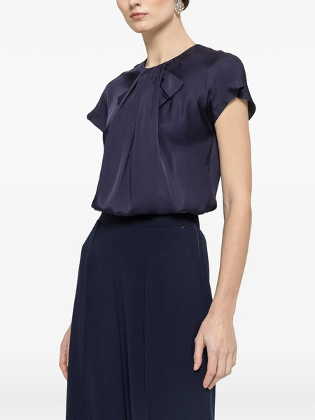  Nissa Pleat Blouse - Blue 