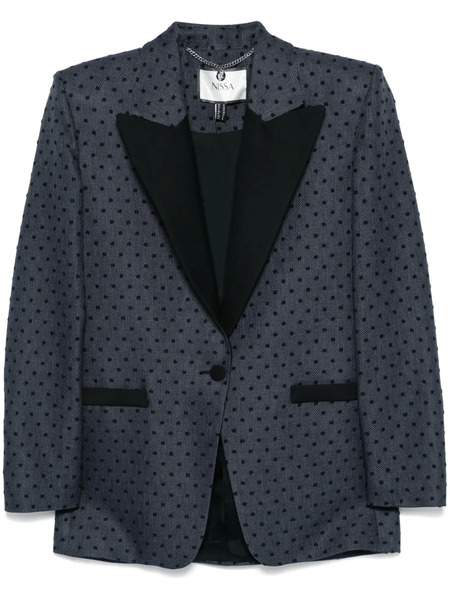  Nissa Polka-dot Blazer - Grey 