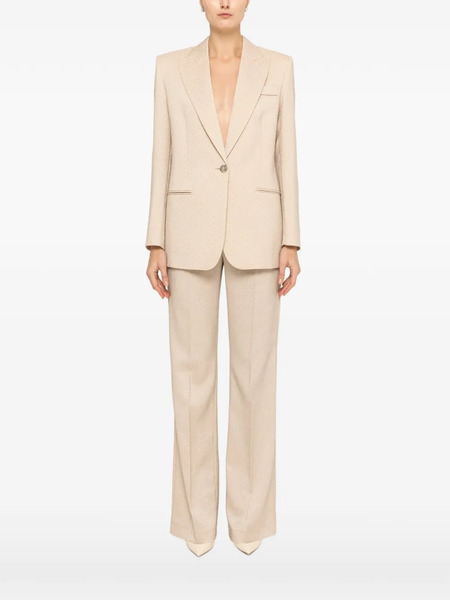  Nissa Rhinestone Embellished Blazer - Neutrals 