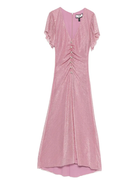  Nissa Ruched Midi Dress - Pink 