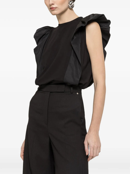  Nissa Ruffled Top - Black 