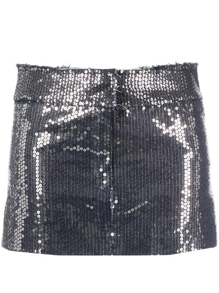  Nissa Sequin-embellished Miniskirt - Silver 